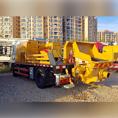 Truck mounted concrete pump with pressure of 23mpa